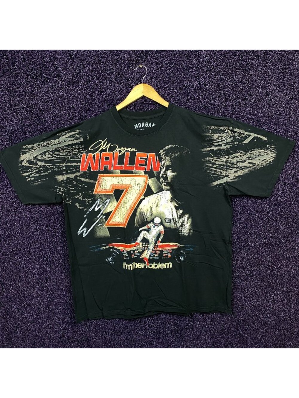 Morgan Wallen I'm The Problem Stock Car Tshirt size 2XL